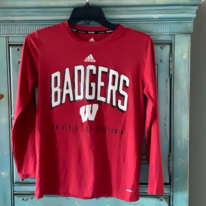 Adidas Climalite Wi Badgers Long Sleeve M/10 Unise